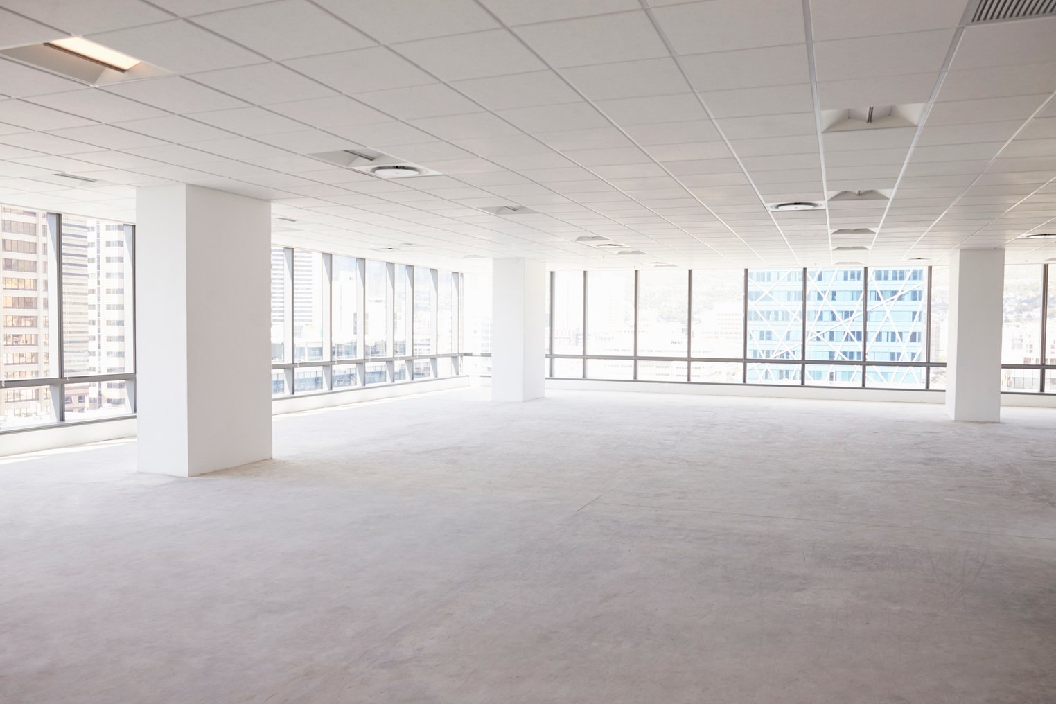 Empty Interior of Modern Corporate Office